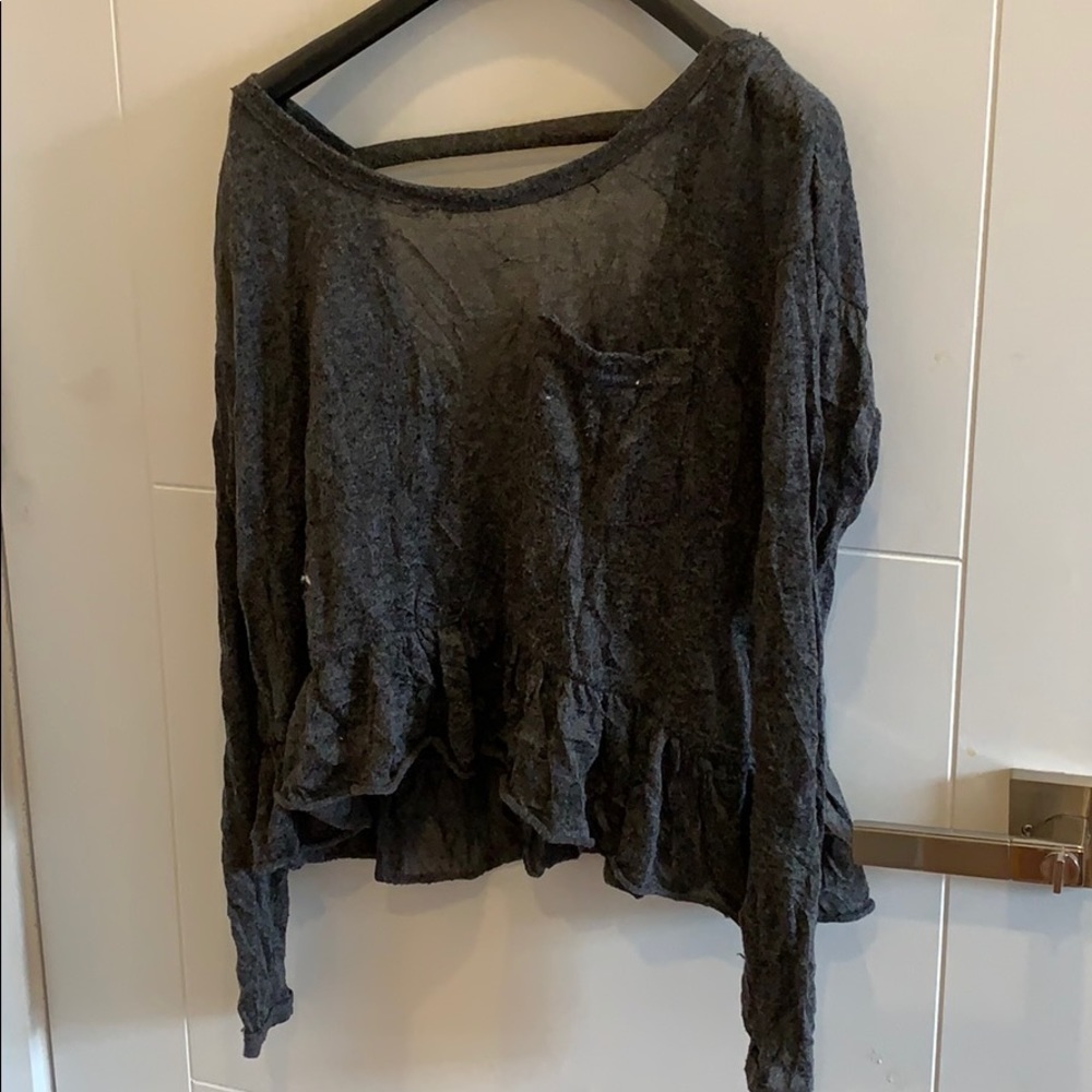 Open back long sleeve